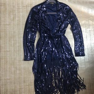 sequins wrap around cardigan.